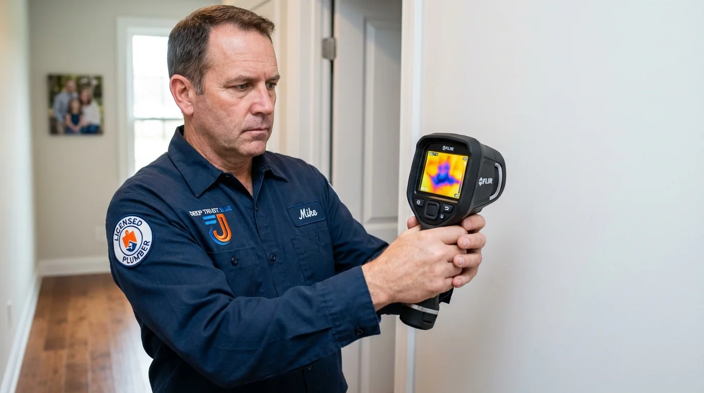 Thermal imaging leak detection by Johns Plumbing LLC in Clute